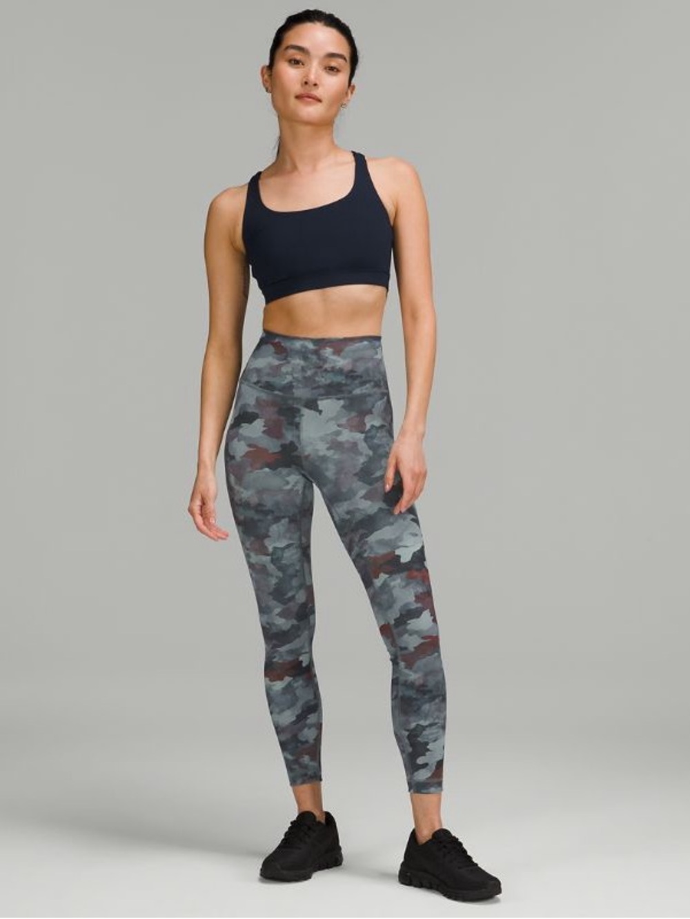 lululemon Wander train High-Rise Camo Leggings - Gray & Green